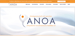 Desktop Screenshot of anoa-kliniken.de
