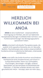 Mobile Screenshot of anoa-kliniken.de